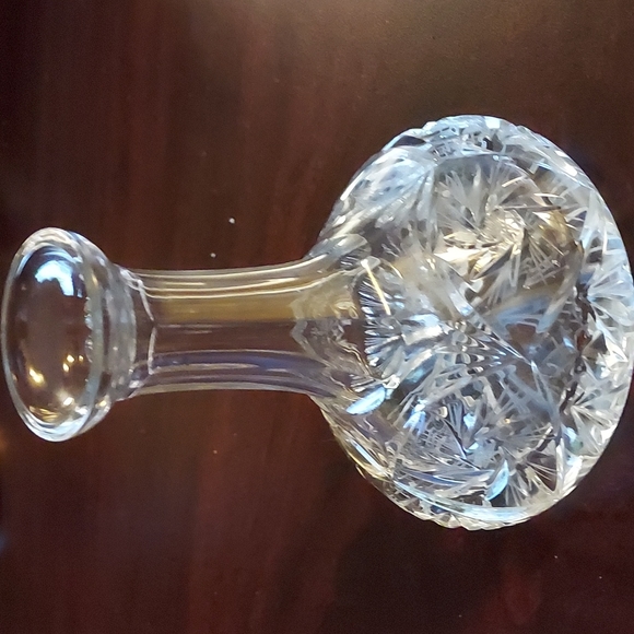 Vintage Cut Crystal Spirit Decanter, Deep Cut Crystal Decanter - View #5